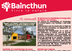 Brèves Baincthunoises - Novembre 2019