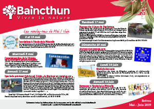 Brèves Baincthunoises - Mai juin 2019