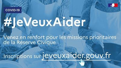 Lancement de la plateforme jeveuxaider.gouv.fr - Réserve civique COVID-19