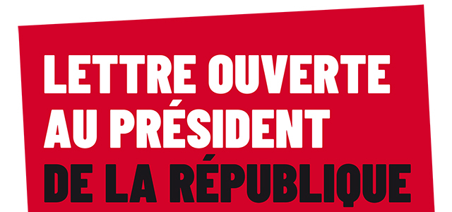 Lettre ouverte au Président de la République